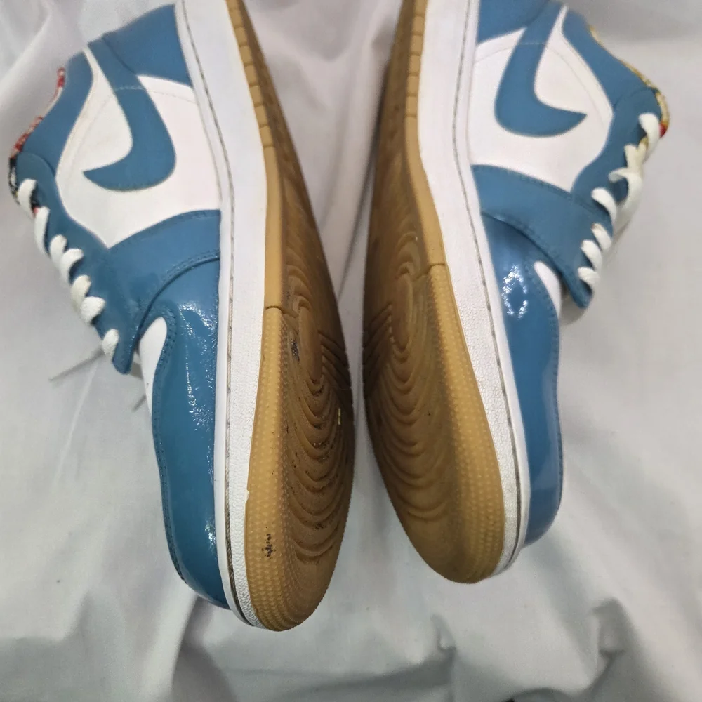 Jordan Blue and White Athletic Shoes‎ 12